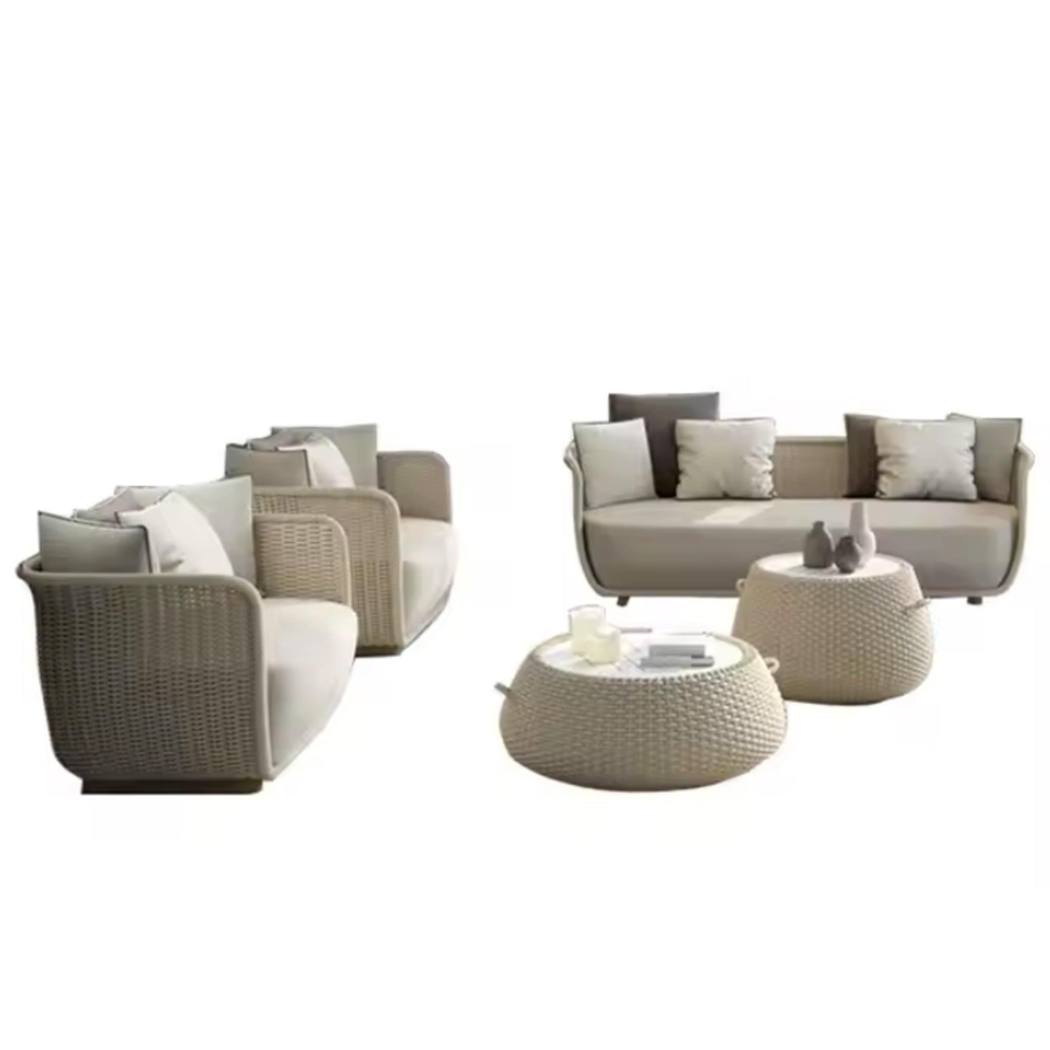 Palmweave Coastal Retreat Sofa Set